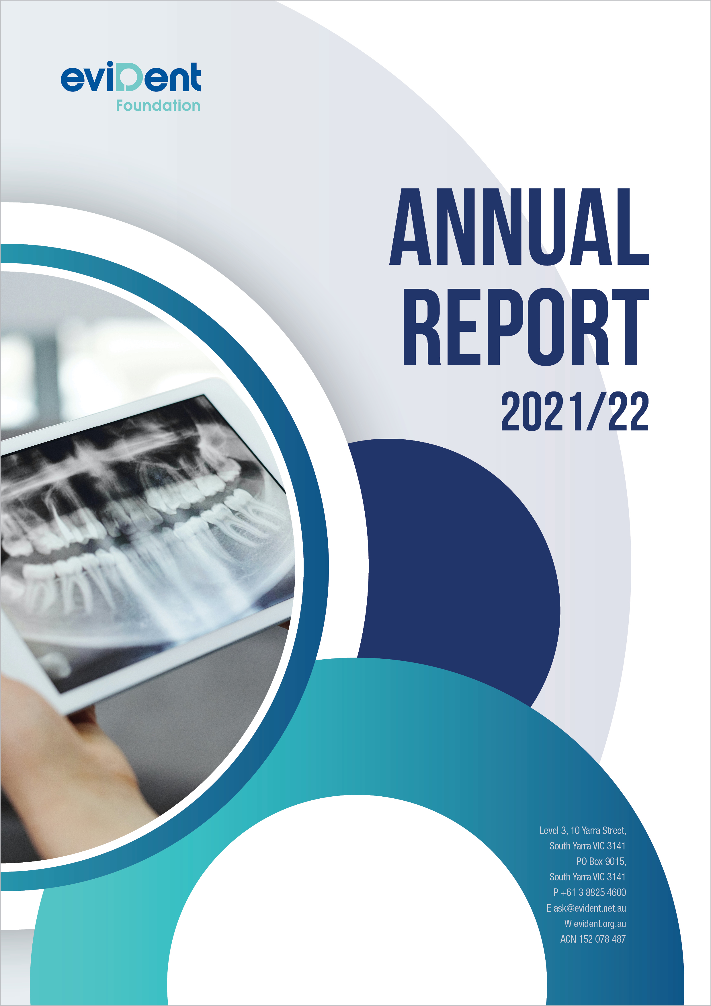 eviDent 2020 21 Annual Report cover