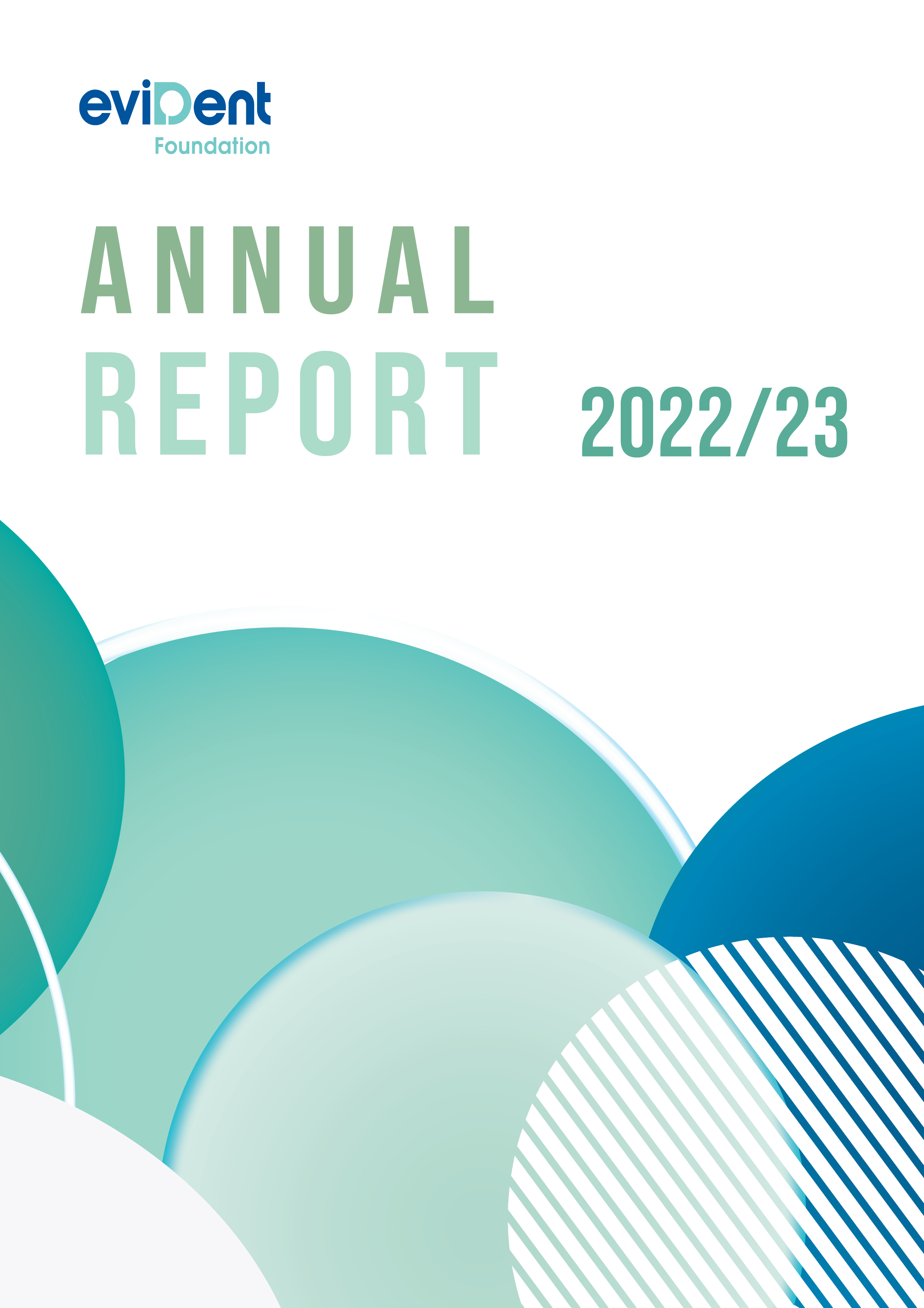 eviDent 2022 23 Annual Report FINAL cover 